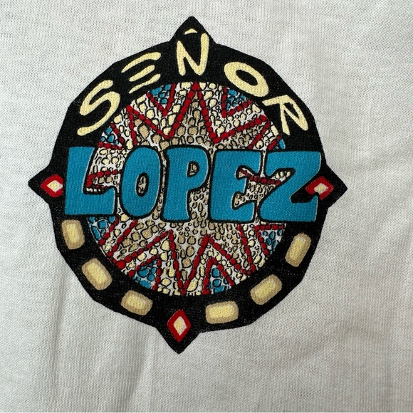 Vintage Señor López Tee Einstein Short Sleeve Single Stitch White Deadstock NWOT - Picture 3 of 13
